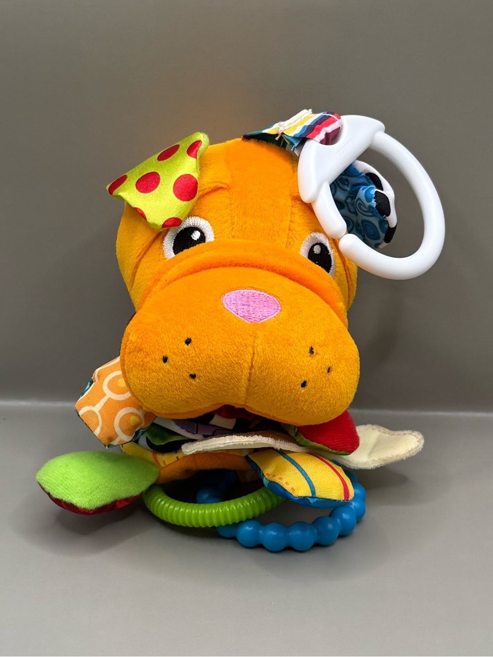 Lamaze Shiver the Sharpei Baby Sensory Toy Plush Stuffed Animal Toy